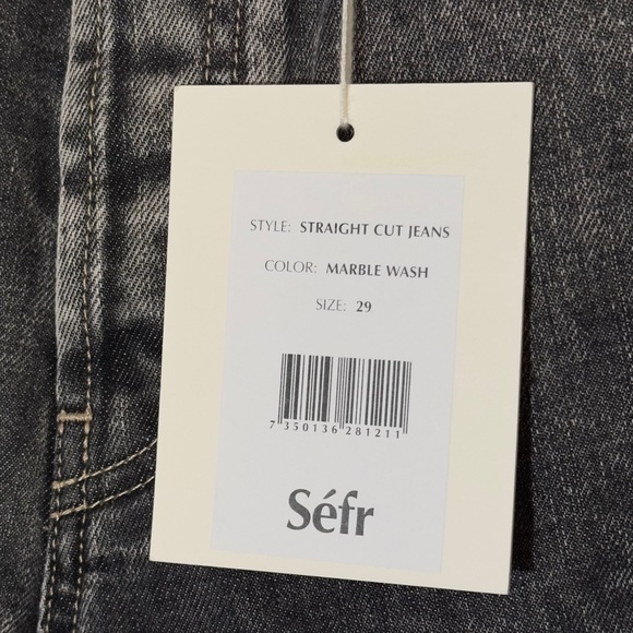 SÉFR STRAIGHT CUT JEAN IN MARBLE WASH | SIZE 29 MENS - Picture 6 of 12